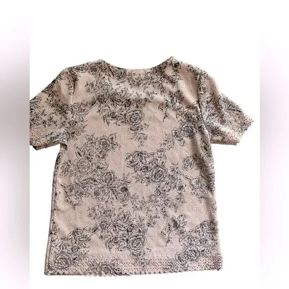 Chances R size petite small paisley and flowers top EUC - Picture 5 of 10